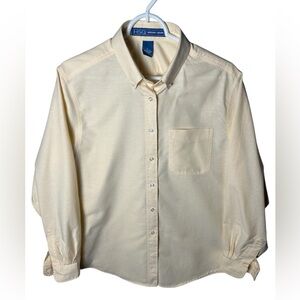 HSQ Harvard Square Women’s‎ Size Large Long Sleeve Button-down Shirt
